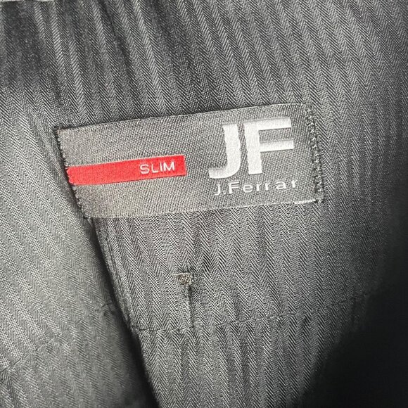 J. Ferrar Men's 34X32 Flat Front Dress Pants Light Blue Twill Office Business - Picture 5 of 8